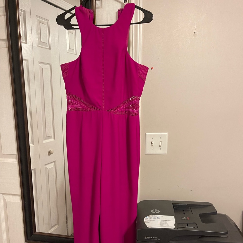 Dark pink romper